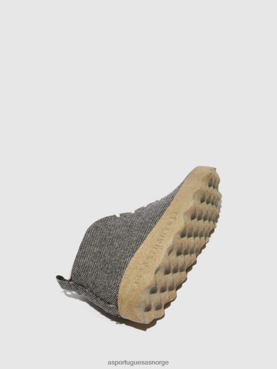 Asportuguesas kvinner ankelboots-kake med snøre JHBRZ159 støvler antrasitt