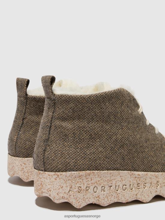 Asportuguesas kvinner ankelboots-kake med snøre JHBRZ161 støvler brun