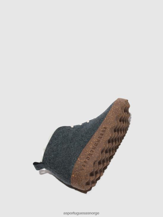 Asportuguesas kvinner ankelboots-kake med snøre JHBRZ167 støvler blå