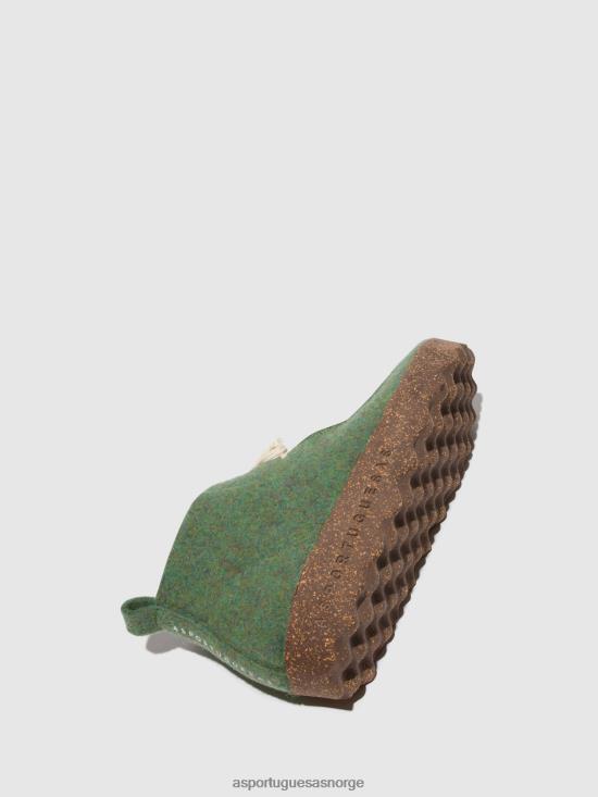 Asportuguesas kvinner ankelstøvletter med snøre cody JHBRZ160 støvler grønn