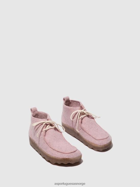 Asportuguesas kvinner ankelstøvletter med snøre cody JHBRZ164 støvler rosa