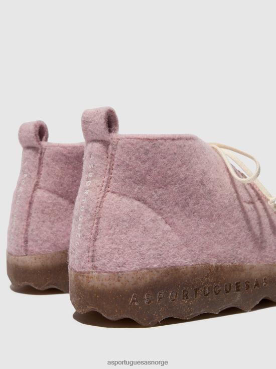 Asportuguesas kvinner ankelstøvletter med snøre cody JHBRZ164 støvler rosa