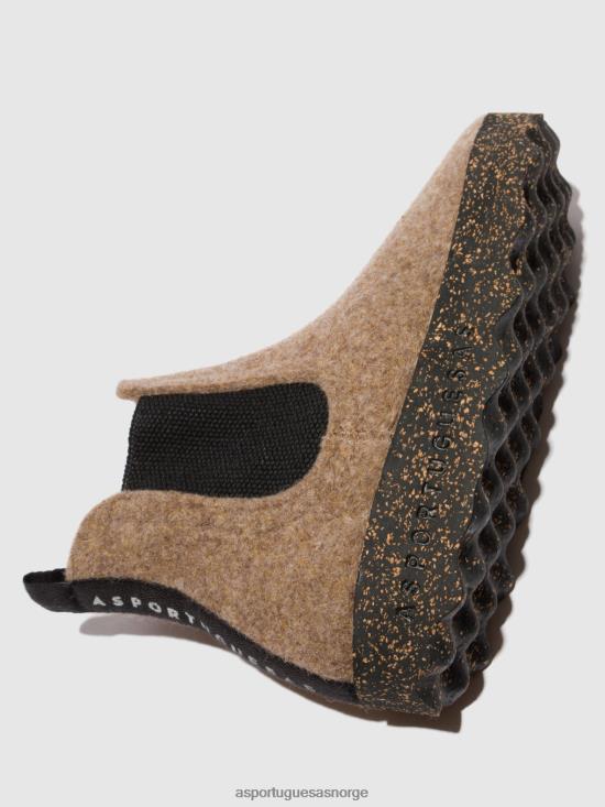 Asportuguesas kvinner chelsea ankelstøvletter caia JHBRZ156 støvler taupe