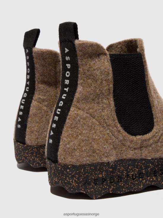 Asportuguesas kvinner chelsea ankelstøvletter caia JHBRZ156 støvler taupe