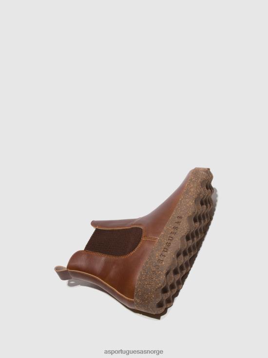 Asportuguesas kvinner chelsea ankelstøvletter caia JHBRZ157 støvler brun