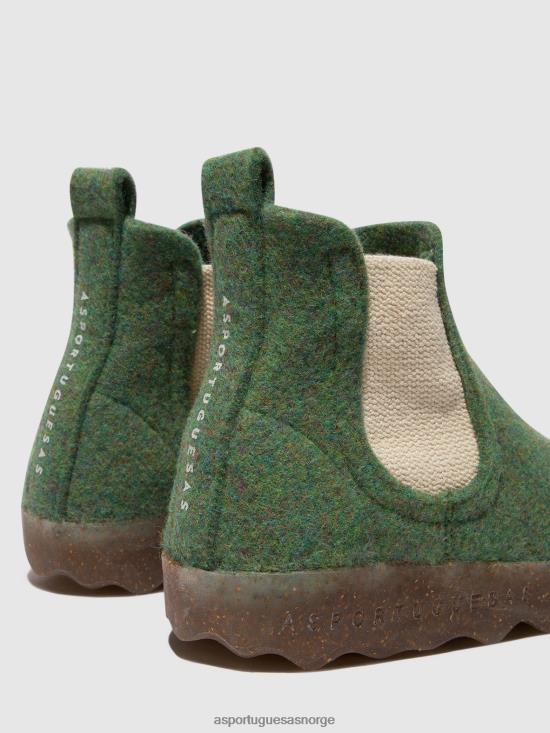 Asportuguesas kvinner chelsea ankelstøvletter caia JHBRZ162 støvler grønn