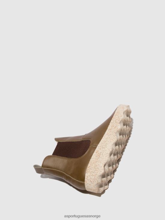 Asportuguesas kvinner chelsea ankelstøvletter caia JHBRZ165 støvler kaki