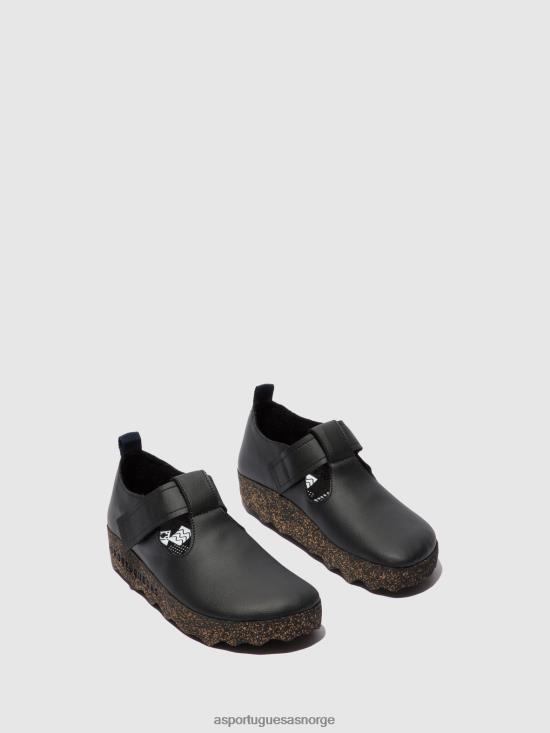 Asportuguesas kvinner mary jane sko cate JHBRZ36 mary jane svart vegansk skinn