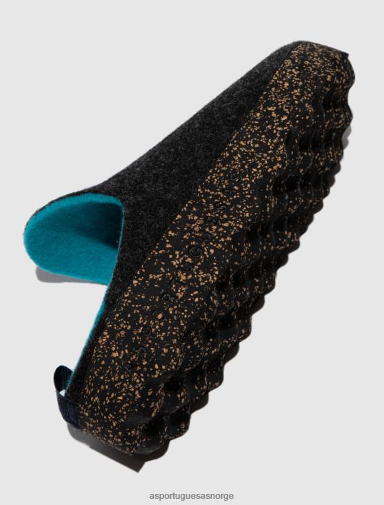 Asportuguesas kvinner rund tå muldyr kommer JHBRZ126 muldyr antrasitt