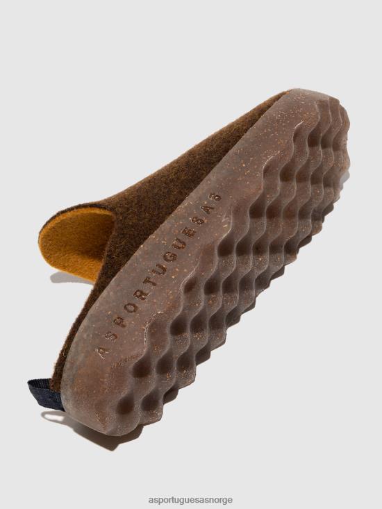 Asportuguesas kvinner rund tå muldyr kommer JHBRZ127 muldyr karamell