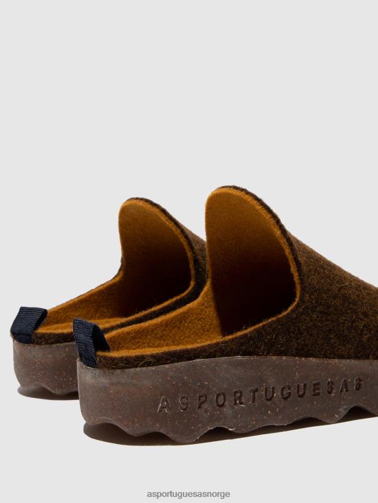 Asportuguesas kvinner rund tå muldyr kommer JHBRZ127 muldyr karamell