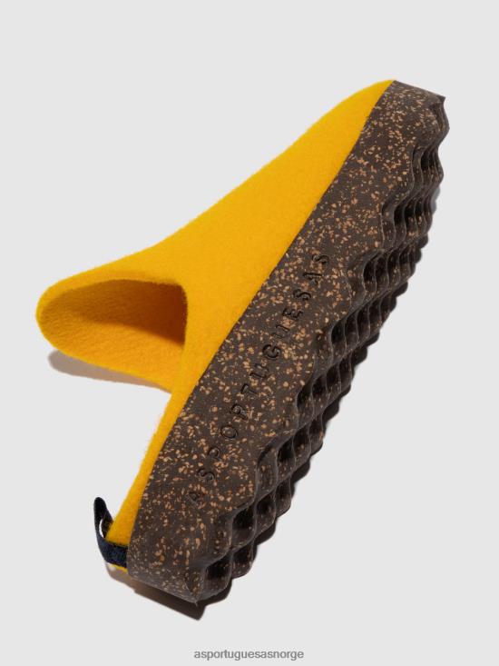 Asportuguesas kvinner rund tå muldyr kommer JHBRZ131 muldyr gul