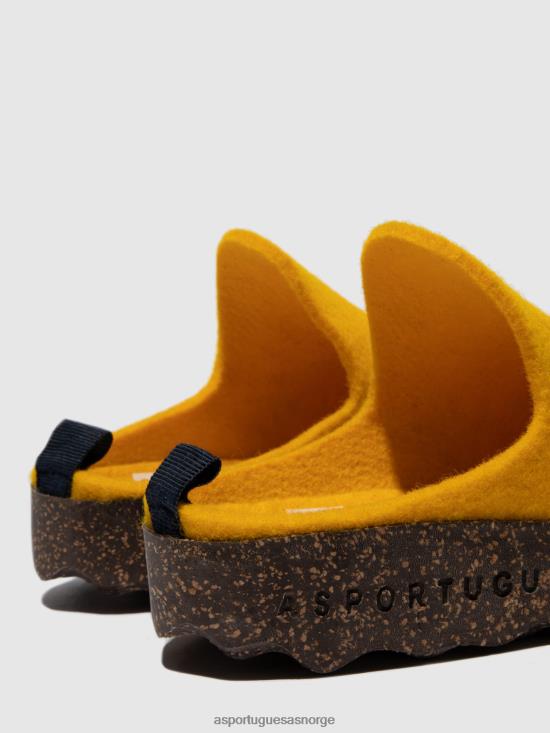 Asportuguesas kvinner rund tå muldyr kommer JHBRZ131 muldyr gul