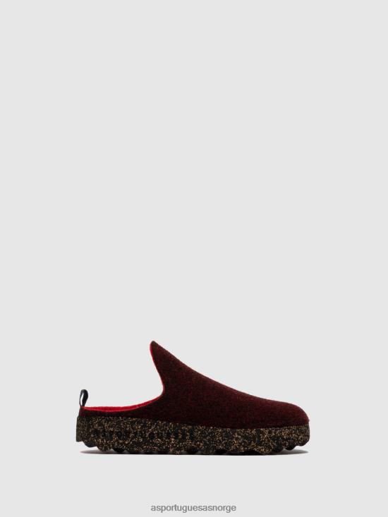 Asportuguesas kvinner rund tå muldyr kommer JHBRZ133 muldyr merlot