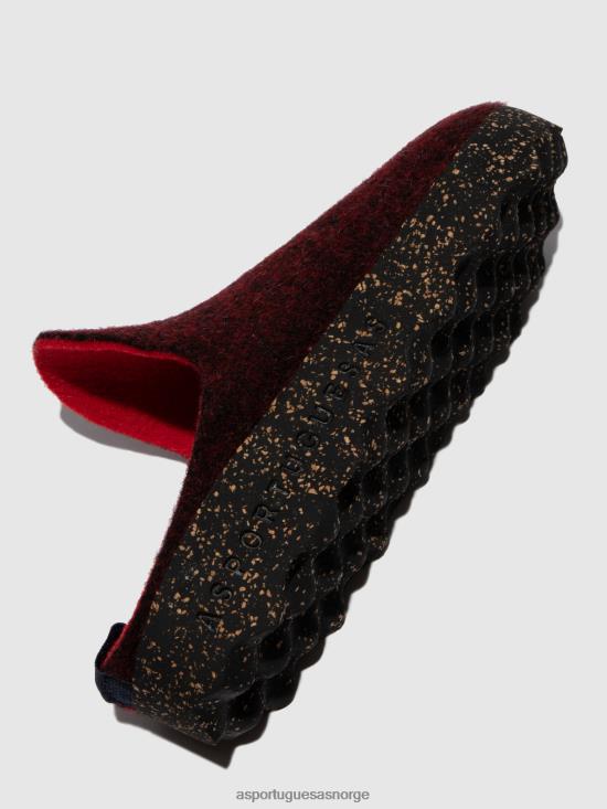 Asportuguesas kvinner rund tå muldyr kommer JHBRZ133 muldyr merlot