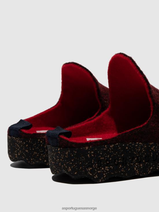 Asportuguesas kvinner rund tå muldyr kommer JHBRZ133 muldyr merlot