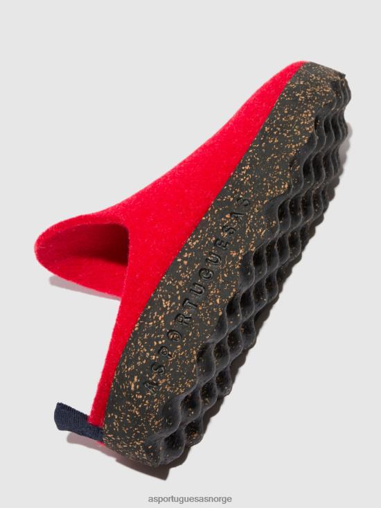 Asportuguesas kvinner rund tå muldyr kommer JHBRZ142 muldyr rød