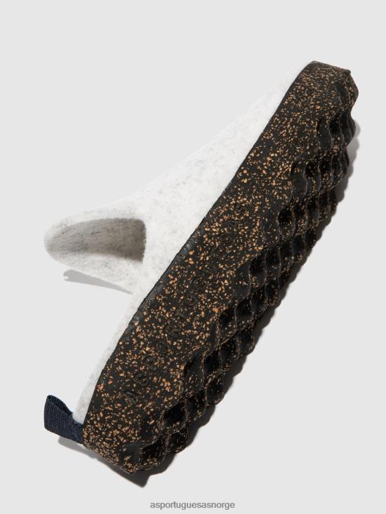 Asportuguesas kvinner rund tå muldyr kommer JHBRZ144 muldyr offwhite