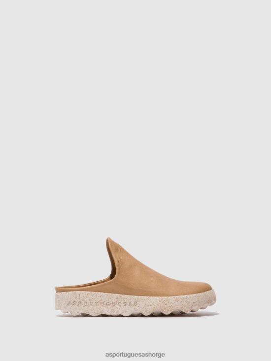 Asportuguesas kvinner slip-on muldyr leire JHBRZ134 muldyr sand
