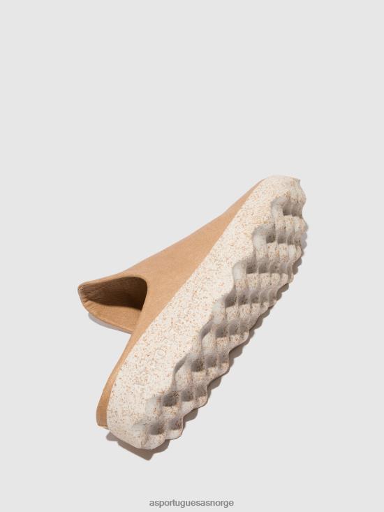 Asportuguesas kvinner slip-on muldyr leire JHBRZ134 muldyr sand