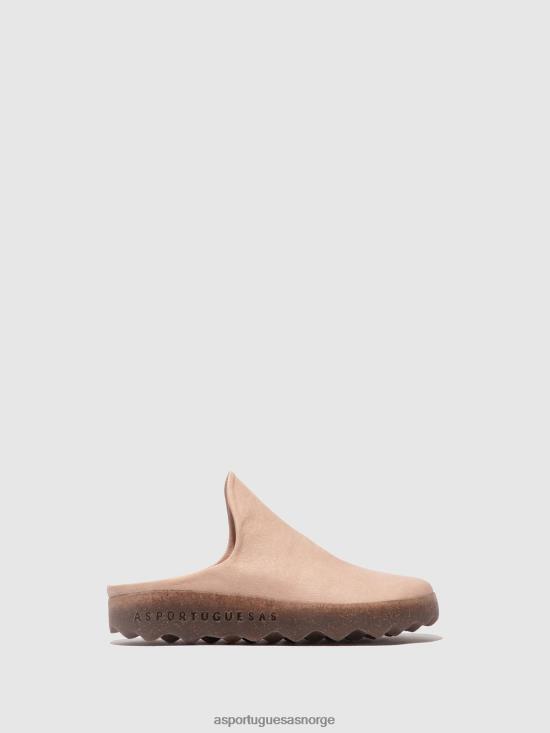 Asportuguesas kvinner slip-on muldyr leire JHBRZ136 muldyr søt rosa