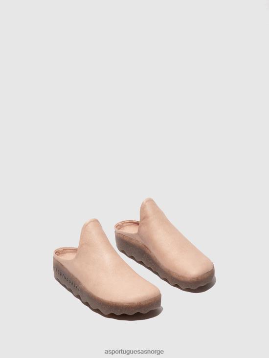 Asportuguesas kvinner slip-on muldyr leire JHBRZ136 muldyr søt rosa