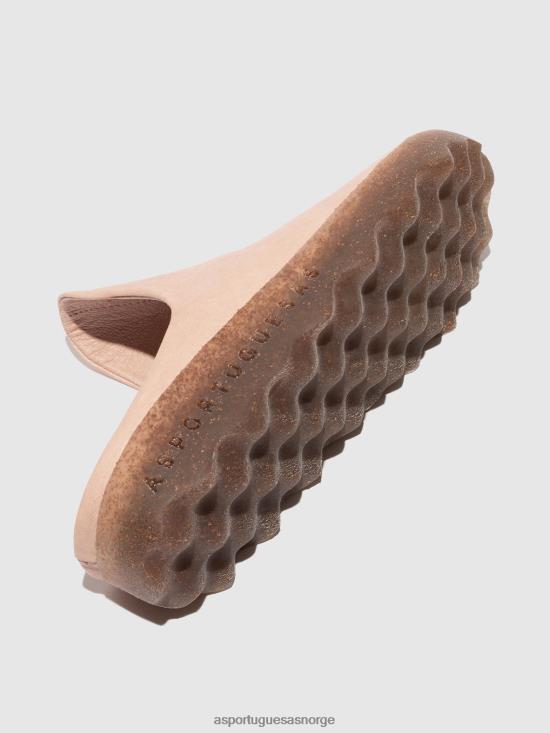 Asportuguesas kvinner slip-on muldyr leire JHBRZ136 muldyr søt rosa