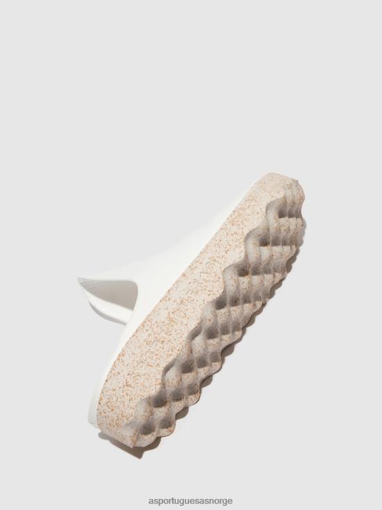 Asportuguesas kvinner slip-on muldyr leire JHBRZ137 muldyr hvit