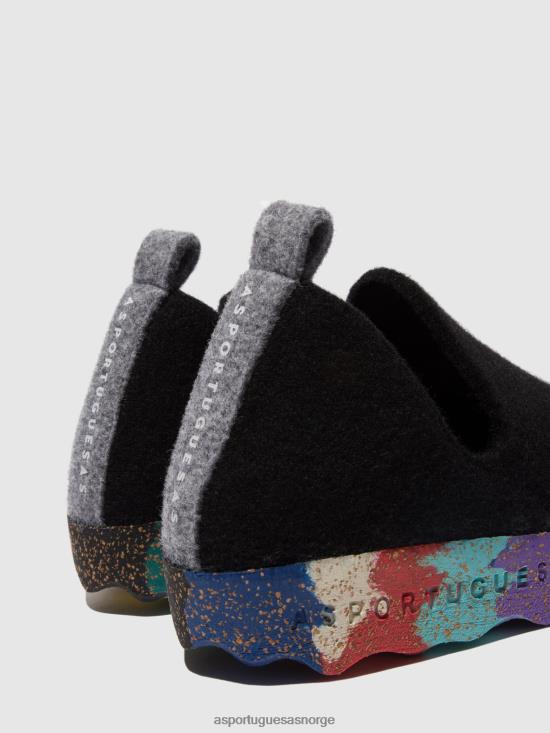 Asportuguesas kvinner rund tå sko by JHBRZ35 sko multi svart