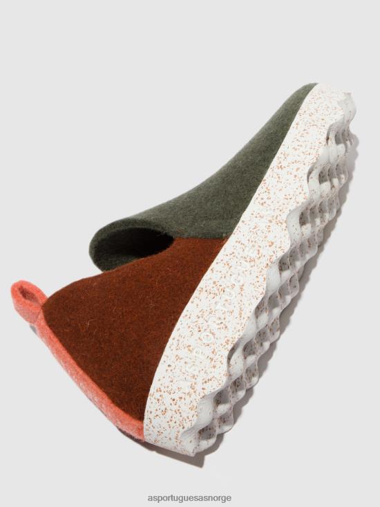 Asportuguesas kvinner rund tå sko by JHBRZ79 sko grå oransje