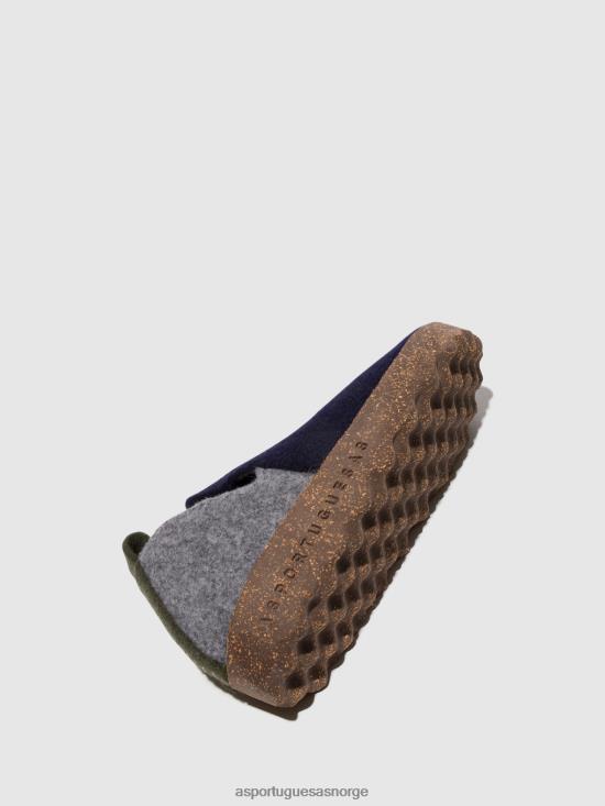 Asportuguesas kvinner rund tå sko by JHBRZ98 sko marine/betong