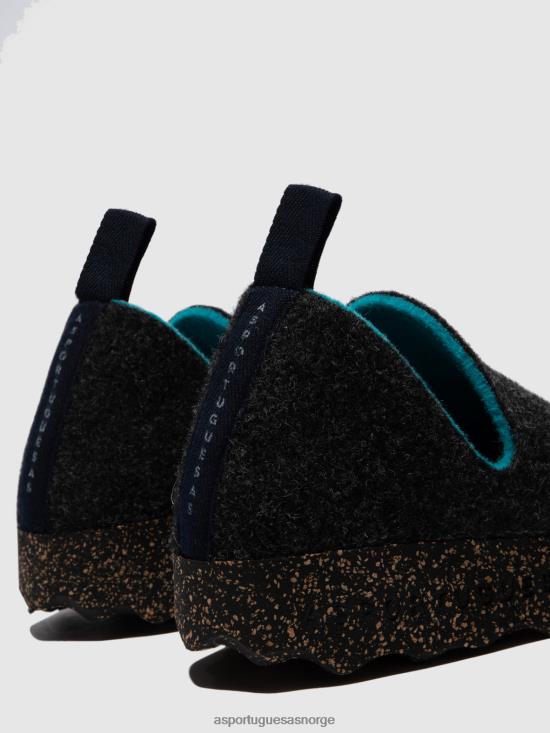 Asportuguesas kvinner slip-on sko by JHBRZ32 sko antrasitt