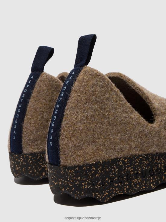 Asportuguesas kvinner slip-on sko by JHBRZ41 sko taupe