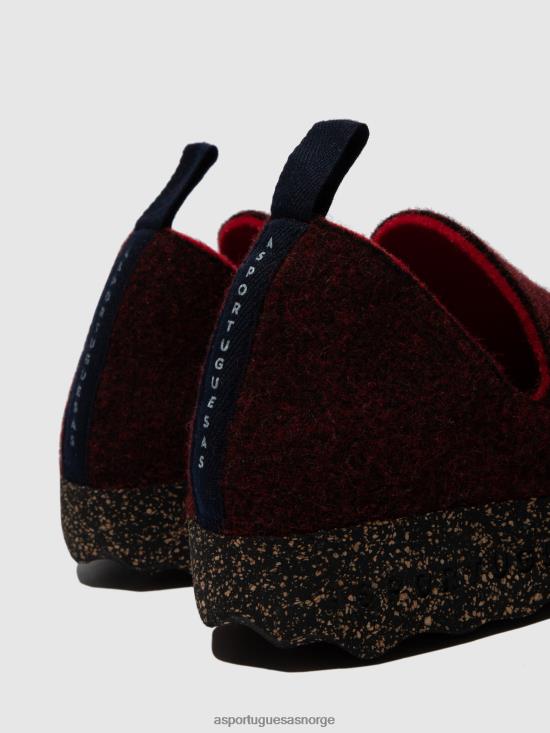 Asportuguesas kvinner slip-on sko by JHBRZ42 sko merlot