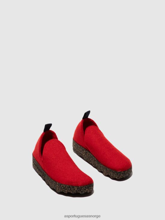 Asportuguesas kvinner slip-on sko by JHBRZ43 sko rød