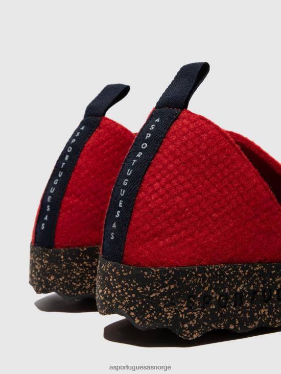 Asportuguesas kvinner slip-on sko by JHBRZ43 sko rød