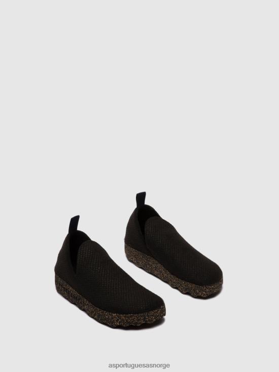 Asportuguesas kvinner slip-on sko by JHBRZ47 sko svart