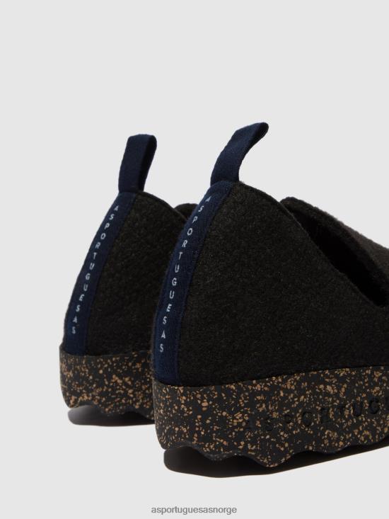 Asportuguesas kvinner slip-on sko by JHBRZ47 sko svart