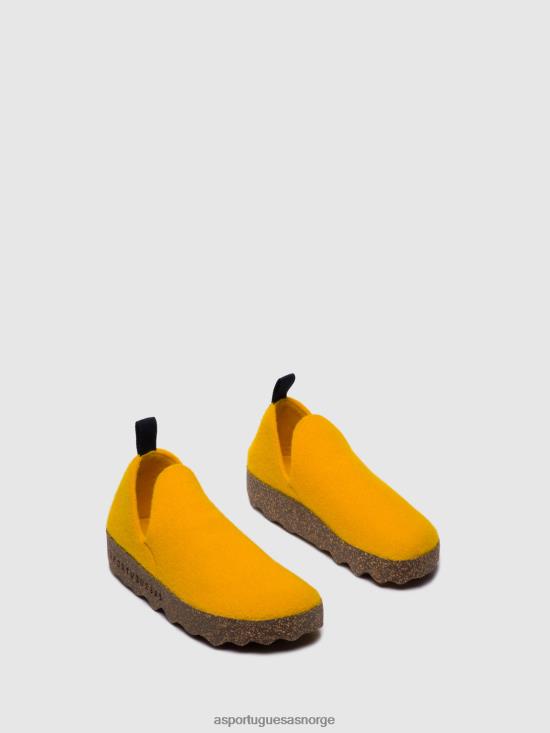 Asportuguesas kvinner slip-on sko by JHBRZ65 sko gul