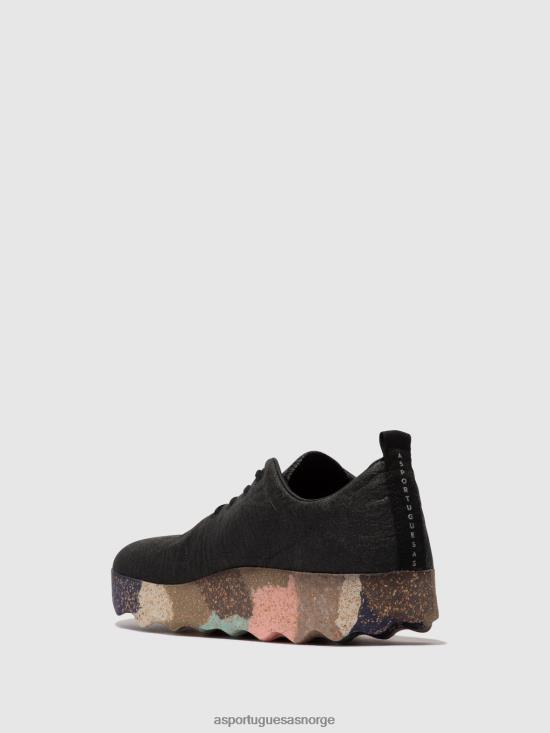 Asportuguesas kvinner slip-on sko camp JHBRZ40 sko kull pinatex & flerfarget såle