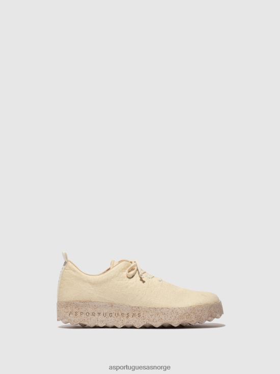 Asportuguesas kvinner slip-on sko camp JHBRZ90 sko krem pinatex