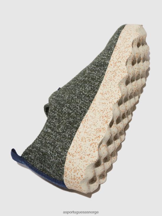 Asportuguesas kvinner snøresko camp JHBRZ99 sko grønn