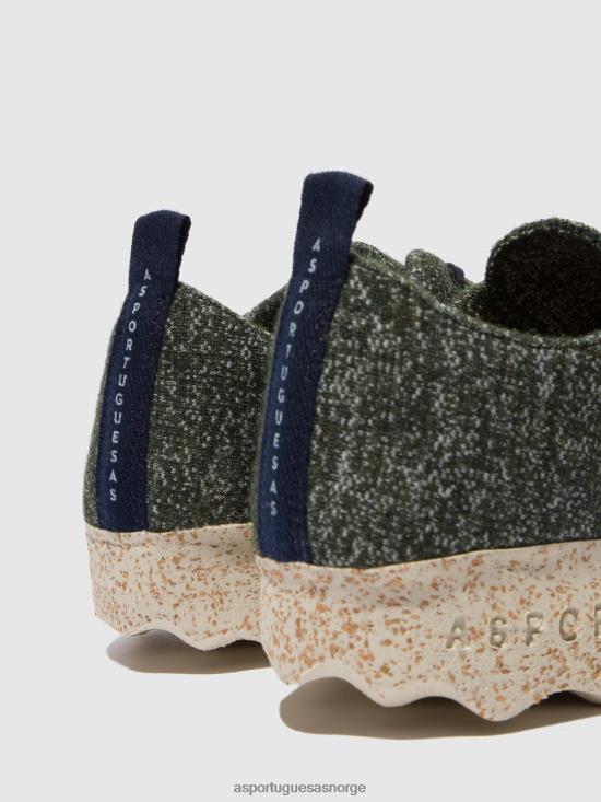 Asportuguesas kvinner snøresko camp JHBRZ99 sko grønn