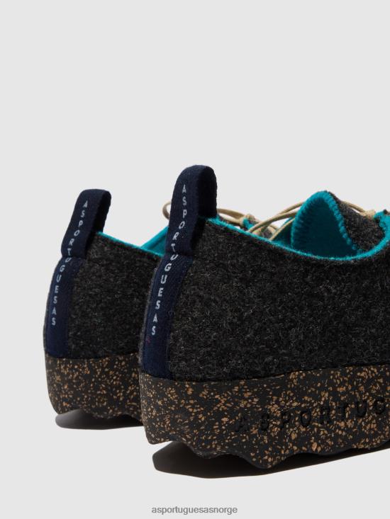 Asportuguesas kvinner snøresko chat JHBRZ57 sko antrasitt