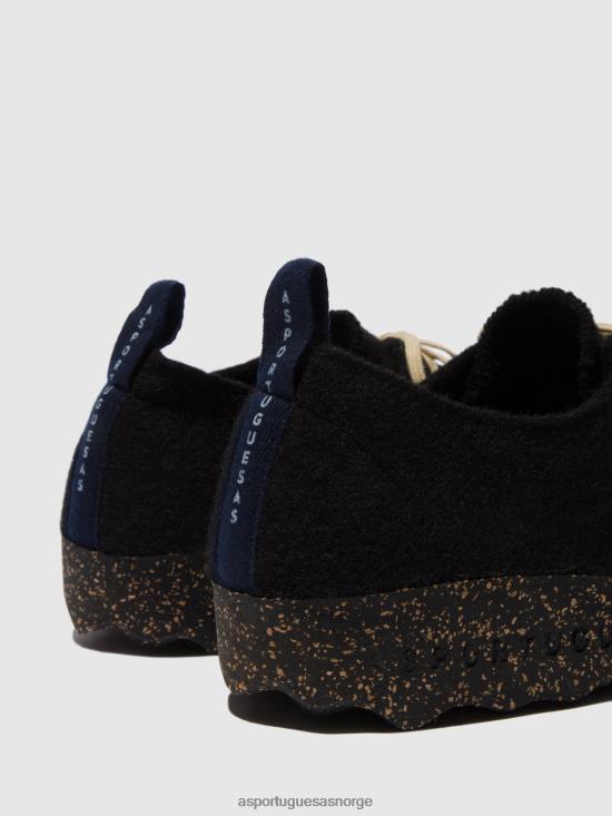 Asportuguesas kvinner snøresko chat JHBRZ62 sko svart