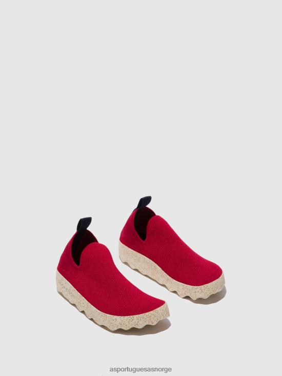 Asportuguesas kvinner elastiske trenere omsorg JHBRZ10 trenere rød s.cafe strekning