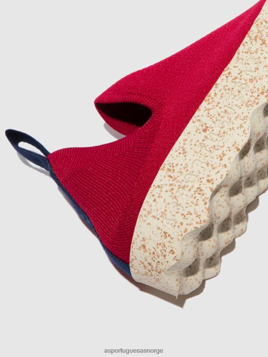 Asportuguesas kvinner elastiske trenere omsorg JHBRZ10 trenere rød s.cafe strekning