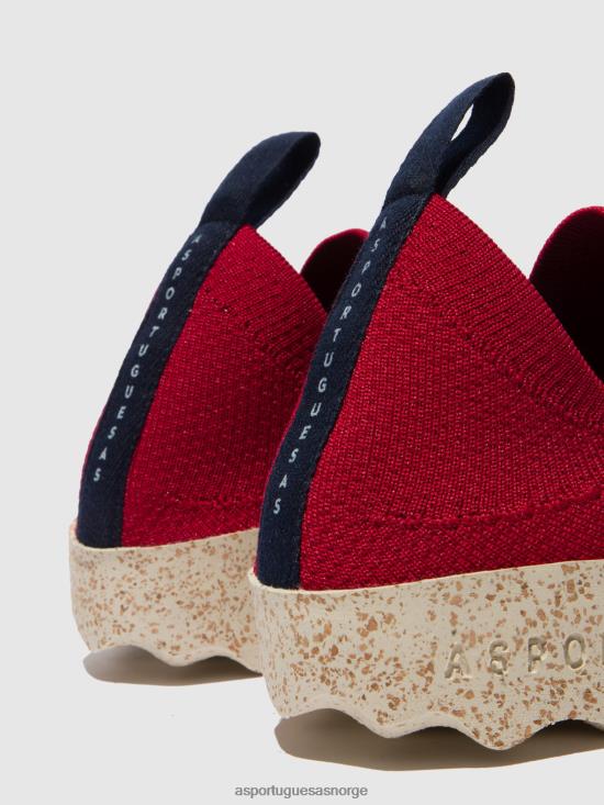 Asportuguesas kvinner elastiske trenere omsorg JHBRZ10 trenere rød s.cafe strekning