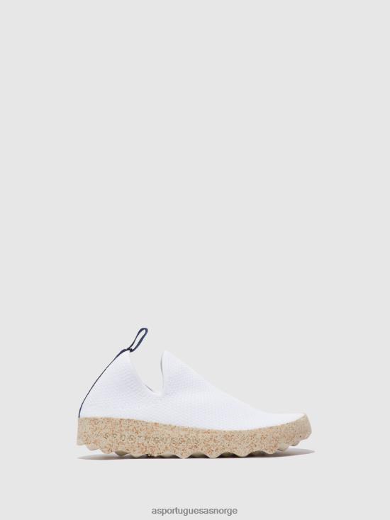 Asportuguesas kvinner elastiske trenere omsorg JHBRZ8 trenere hvit s.cafe stretch