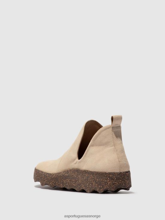 Asportuguesas kvinner slip-on trener by JHBRZ70 trenere beige (semsket skinn)